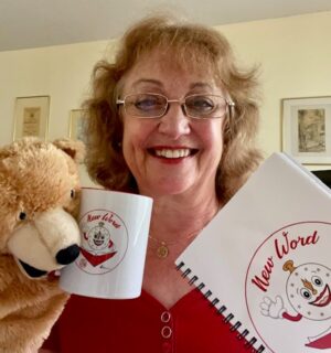 DrSue New Word with Dr. Sue, Teddly Puppet, Mug, and Notebook